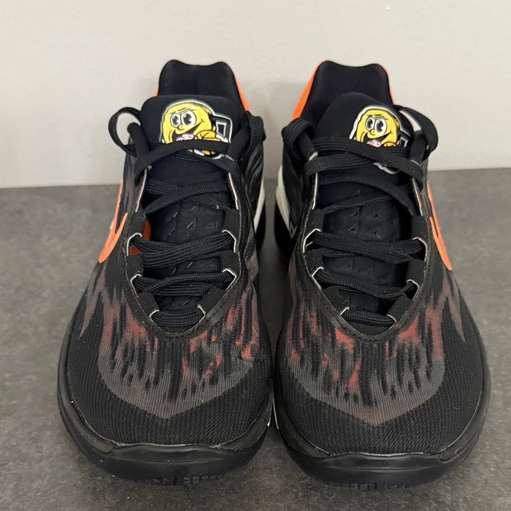 Gently used Nike GT cut version 2 Black and Orange basketball Sneaker Air zoom - Picture 6 of 14
